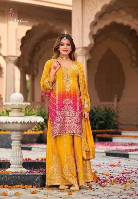 Rangeen Hit By Eba Chinon Printed Online Readymade Suits Wholesale